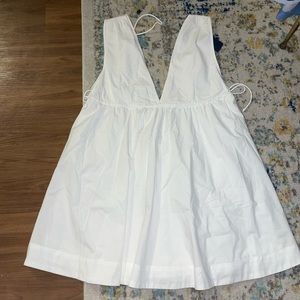 A&F Plunge Pleated Mini Dress